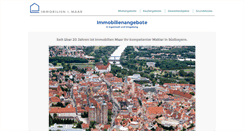 Desktop Screenshot of immobilien-maar.de